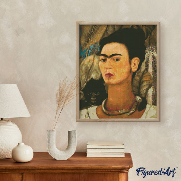 Diamond Painting - Frida - Self-portrait with Monkey 1938
