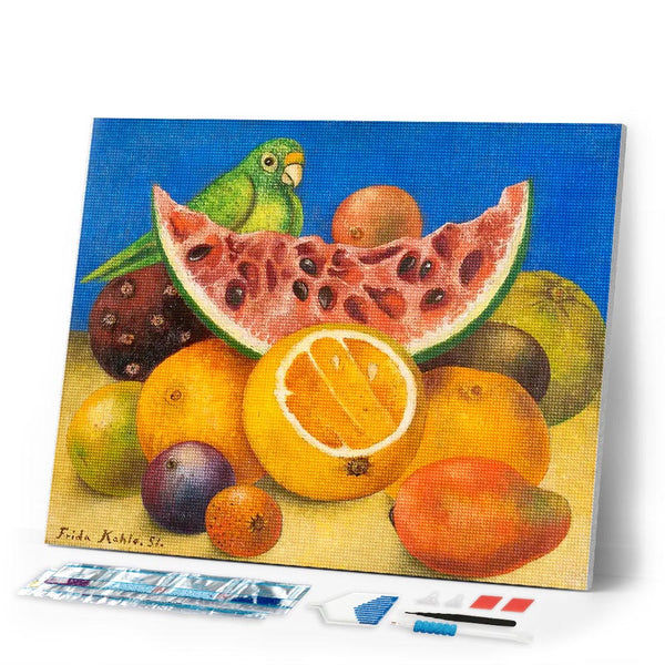 Diamond Painting - Frida - Still Life with Parrot and Fruit