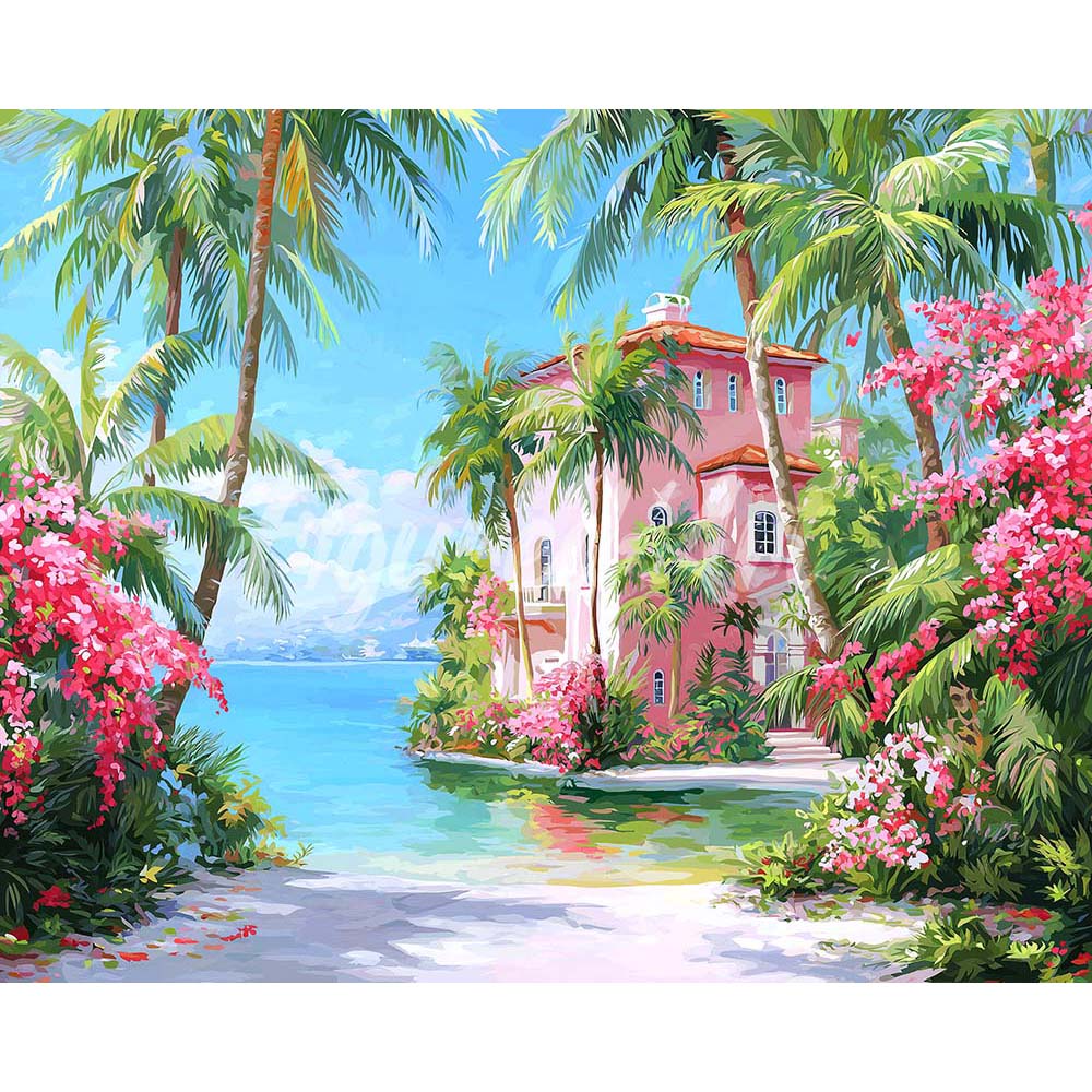Diamond Painting - Paradise Coast House