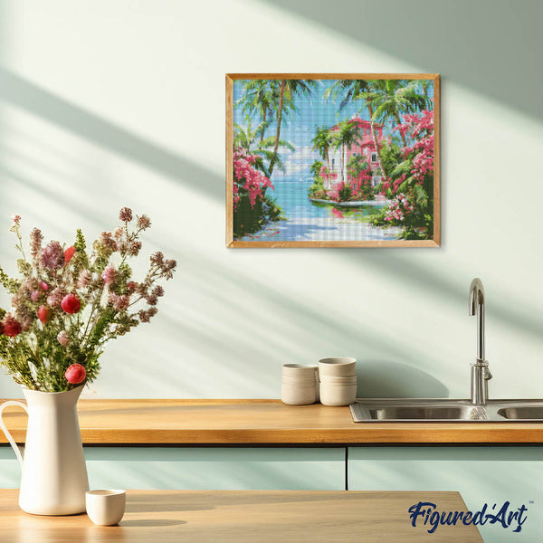 Diamond Painting - Paradise Coast House