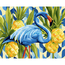 Load image into Gallery viewer, Diamond Painting - Blue Flamingo