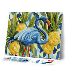 Load image into Gallery viewer, Diamond Painting - Blue Flamingo