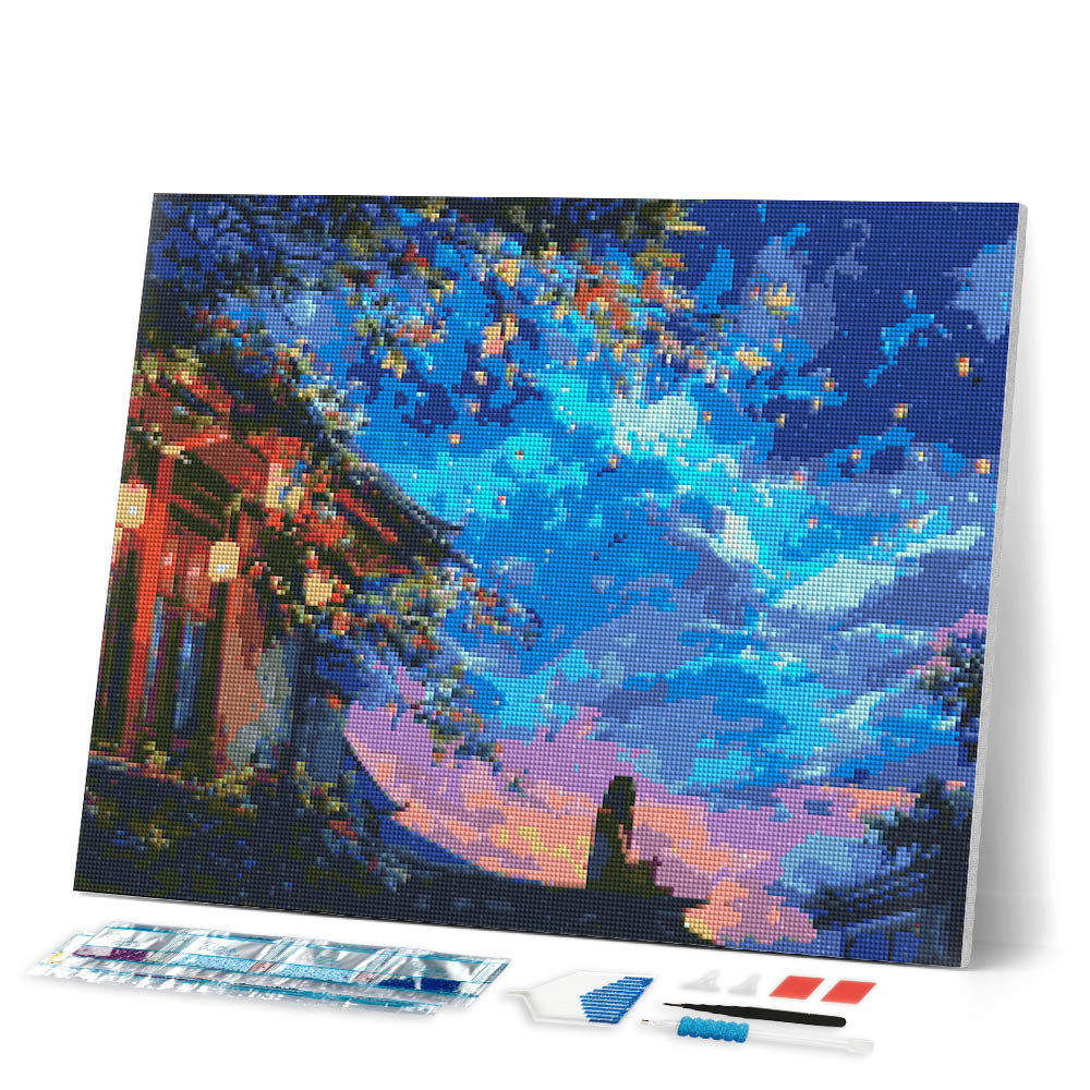 Diamond Painting - Lantern Night View