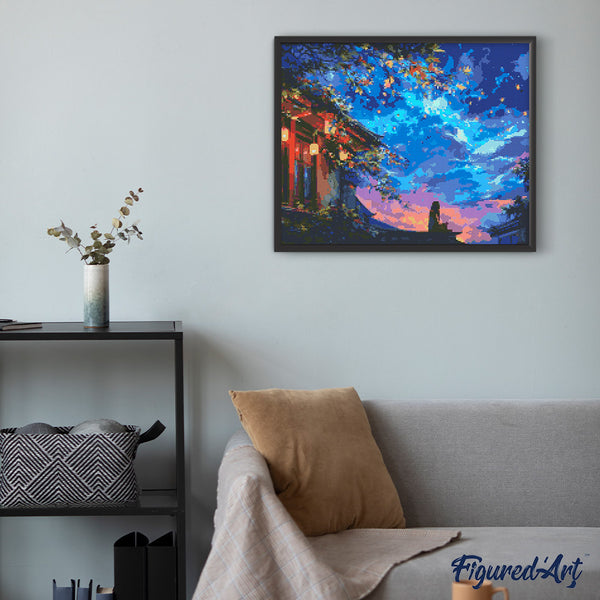 Diamond Painting - Lantern Night View