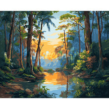 Load image into Gallery viewer, Diamond Painting - Tropical Forest Lake