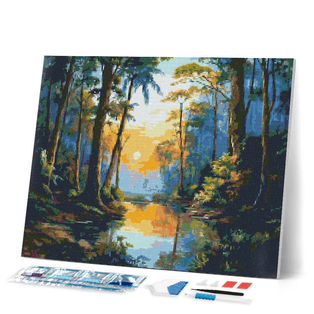 Diamond Painting - Tropical Forest Lake