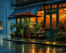 Load image into Gallery viewer, Diamond Painting - Rainy Cafe Corner