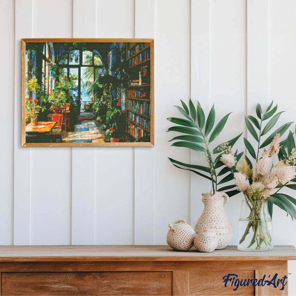Diamond Painting - Greenhouse Library