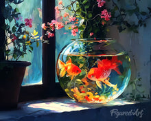Load image into Gallery viewer, Diamond Painting - Sunlit Fishbowl