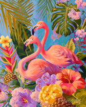 Load image into Gallery viewer, Diamond Painting - Twin Flamingos