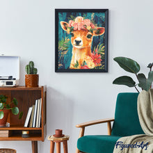 Load image into Gallery viewer, Diamond Painting - Floral Fawn