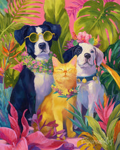 Load image into Gallery viewer, Diamond Painting - Tropical Pet Trio