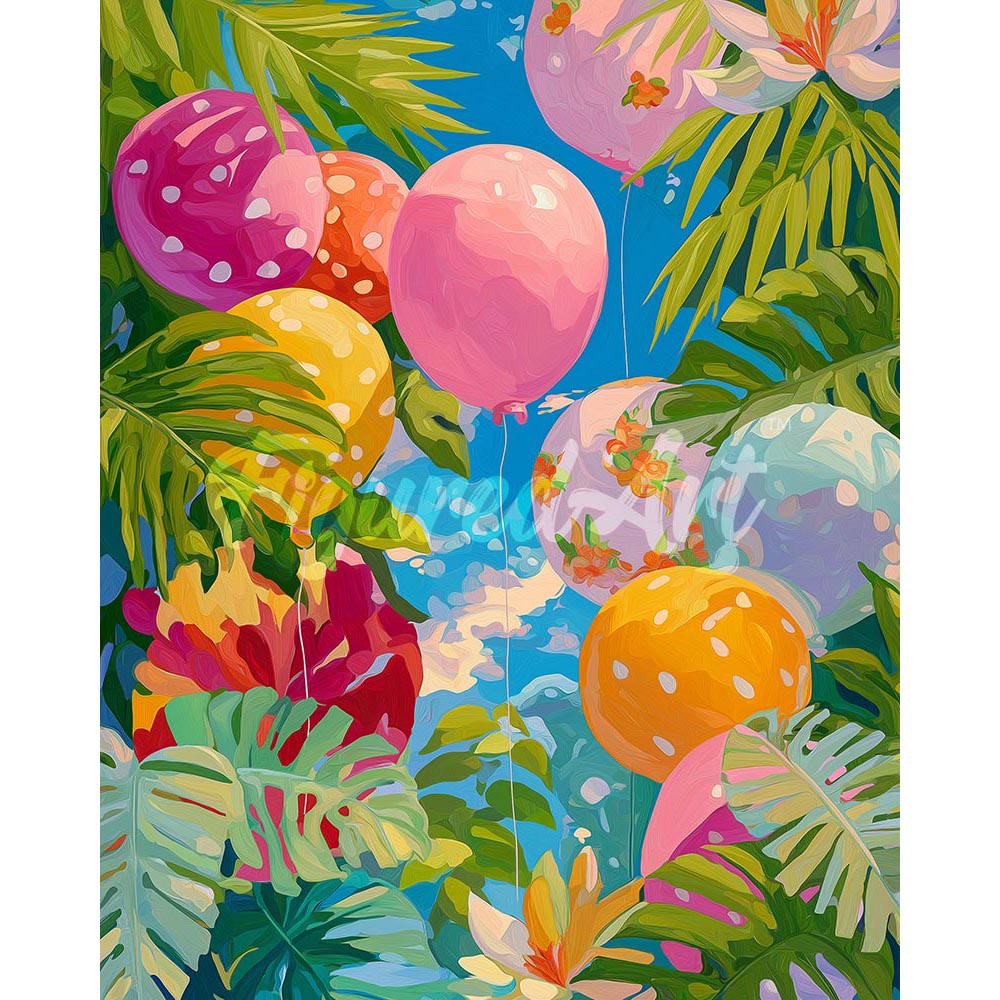 Diamond Painting - Jungle Balloons