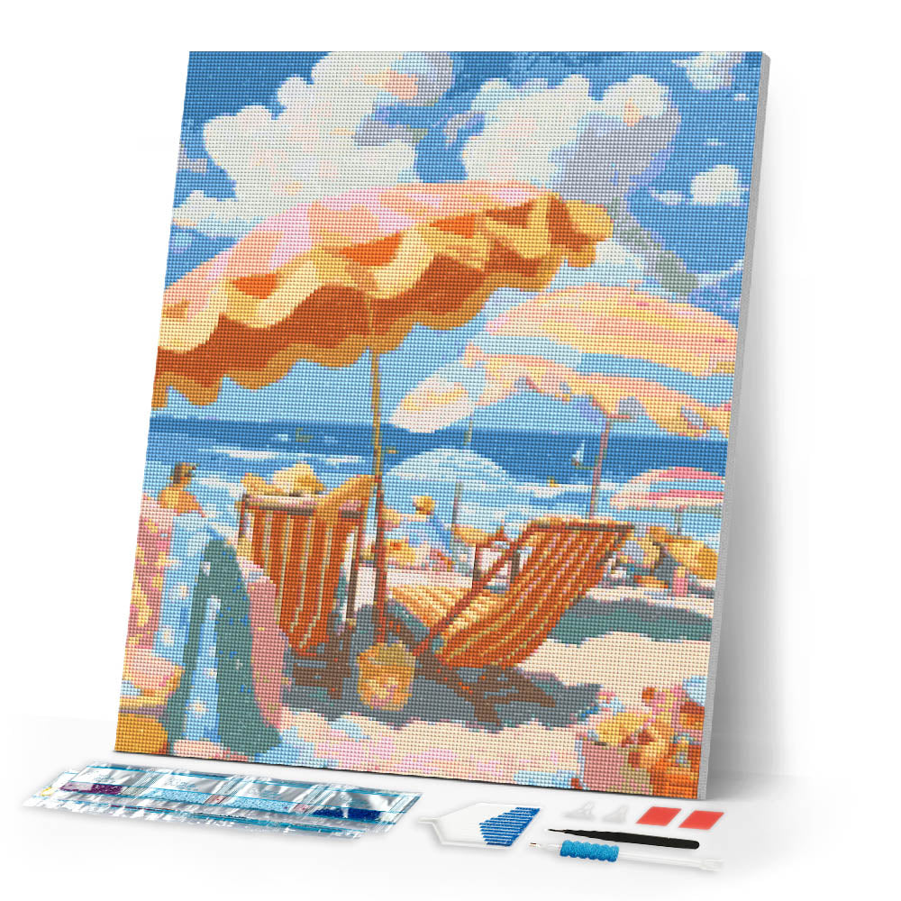 Diamond Painting - Pastel Beach
