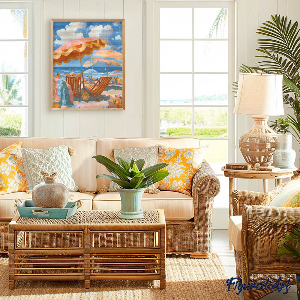 Diamond Painting - Pastel Beach