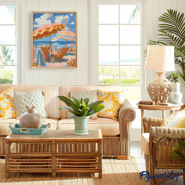 Diamond Painting - Pastel Beach