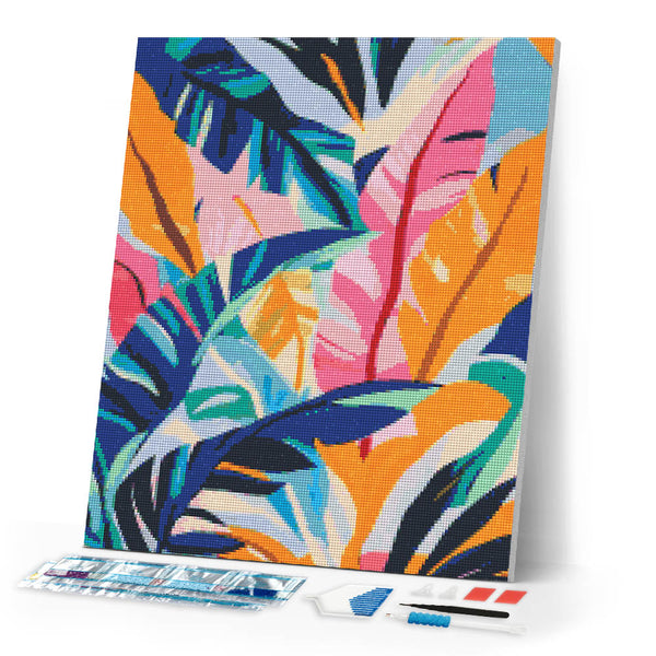 Diamond Painting - Colorful Banana Leaves