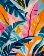 Load image into Gallery viewer, Diamond Painting - Colorful Banana Leaves