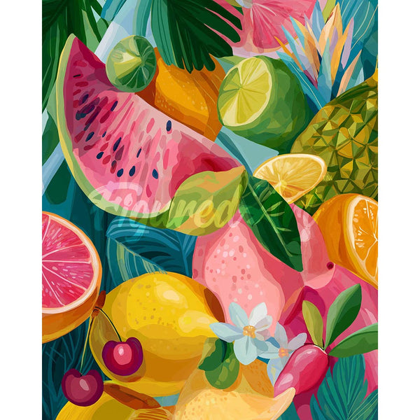 Diamond Painting - Tropical Fruit Mix