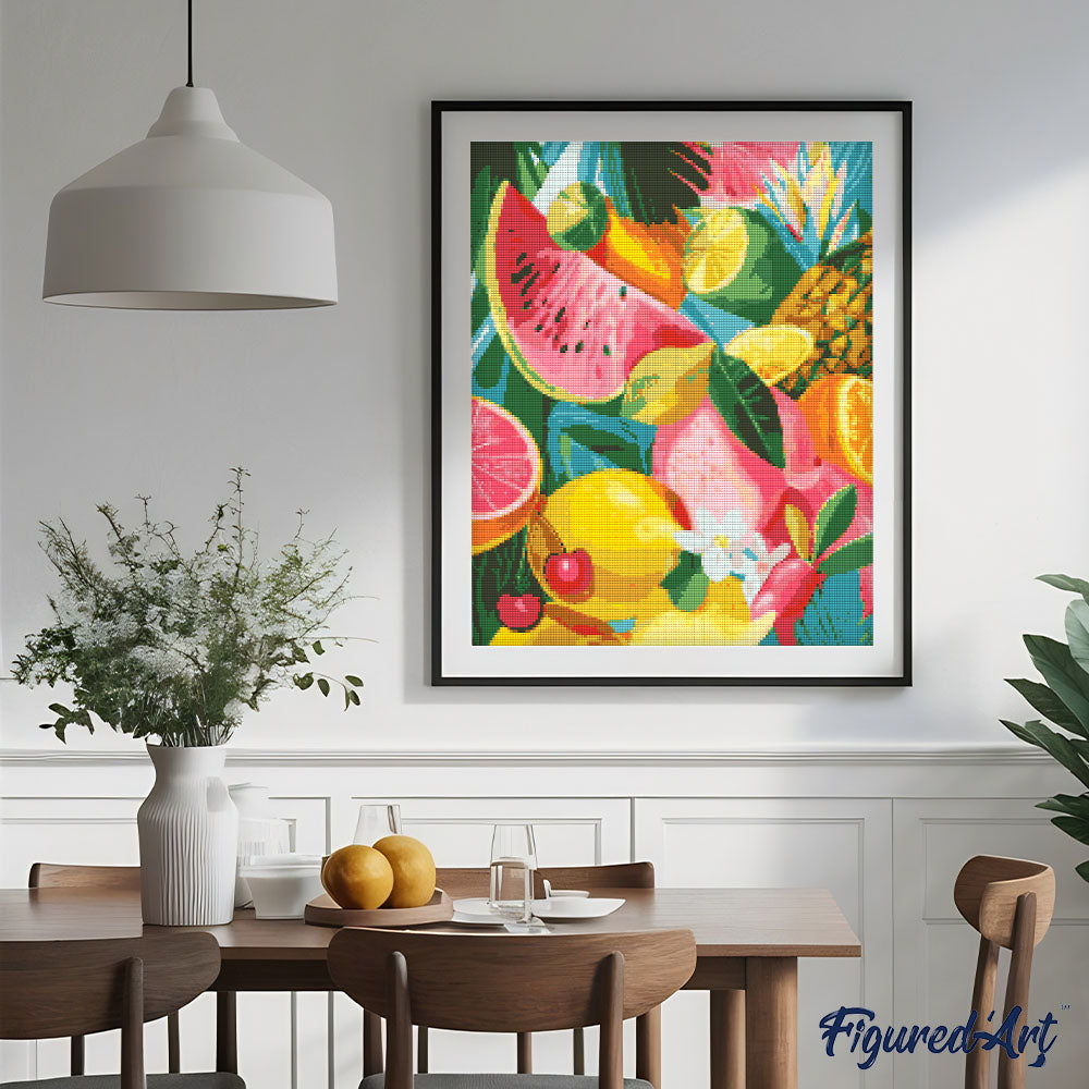 Diamond Painting - Tropical Fruit Mix