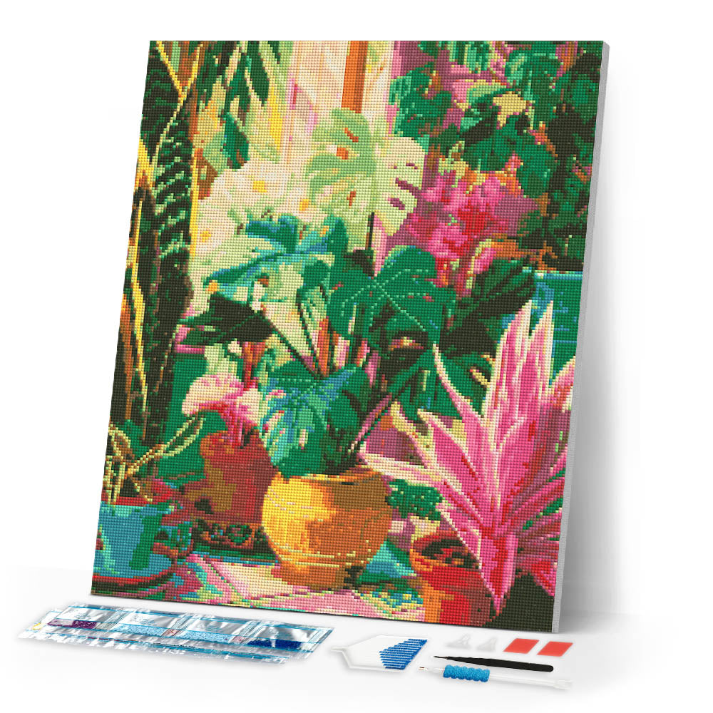 Diamond Painting - Indoor Tropical Garden