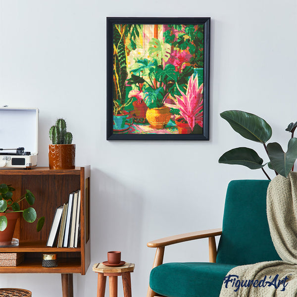 Diamond Painting - Indoor Tropical Garden