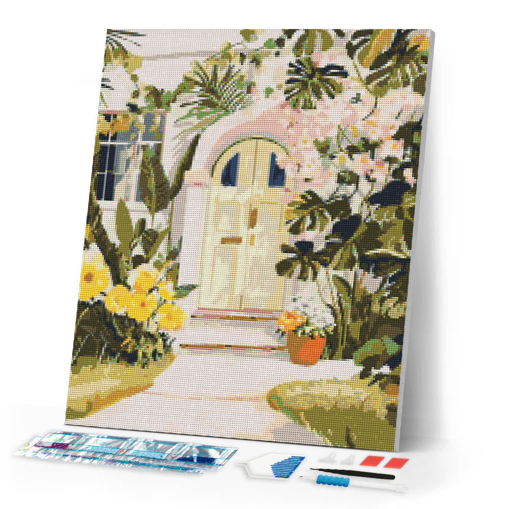 Diamond Painting - Doorway of Flowers