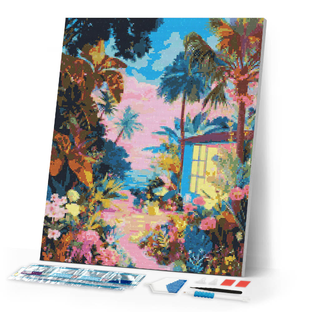 Diamond Painting - Tropical Backyard