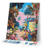 Diamond Painting - Tropical Backyard