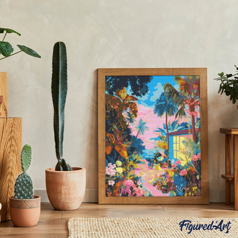 Diamond Painting - Tropical Backyard