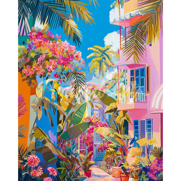 Diamond Painting - Tropical Neighborhood