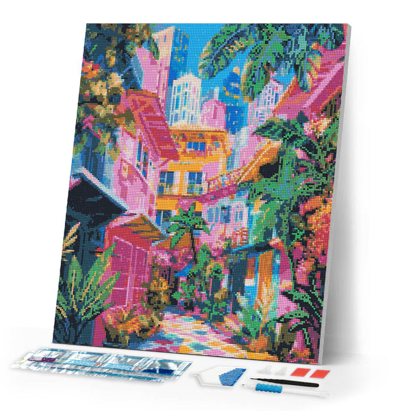 Diamond Painting - Colorful Neighborhood