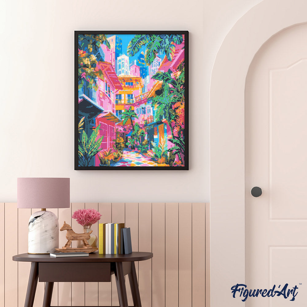 Diamond Painting - Colorful Neighborhood