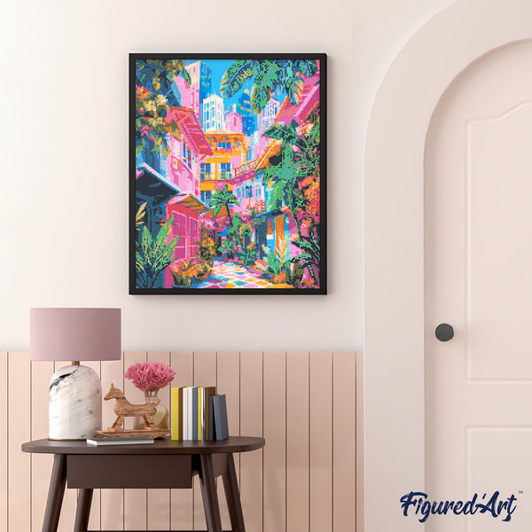 Diamond Painting - Colorful Neighborhood