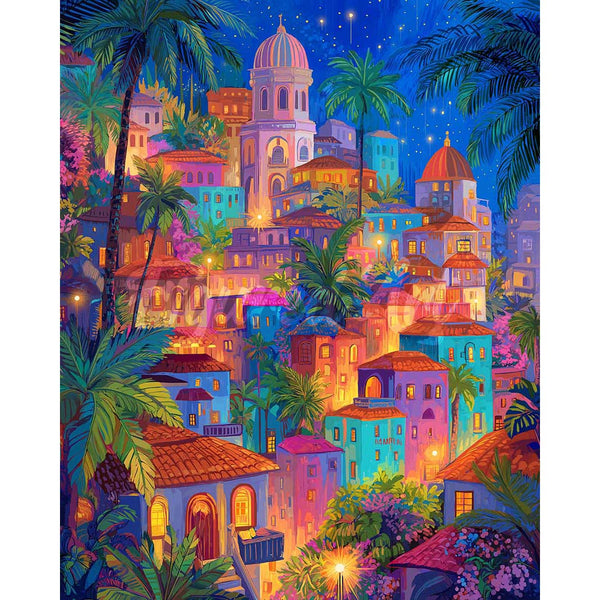Diamond Painting - Tropical Dream City