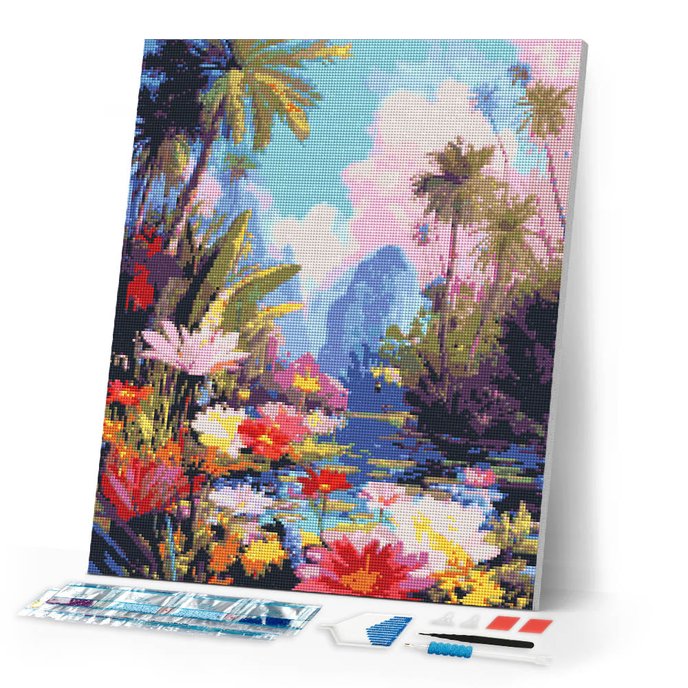 Diamond Painting - Tropical Lake
