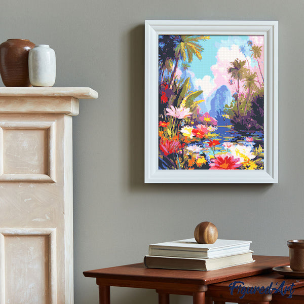 Diamond Painting - Tropical Lake
