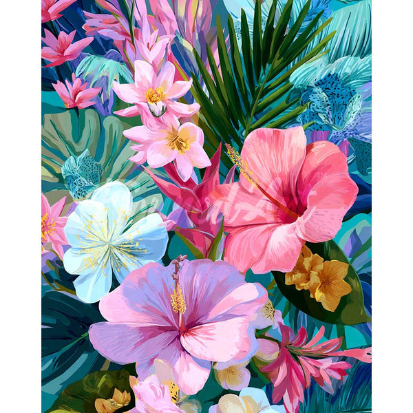 Diamond Painting - Hibiscus Garden