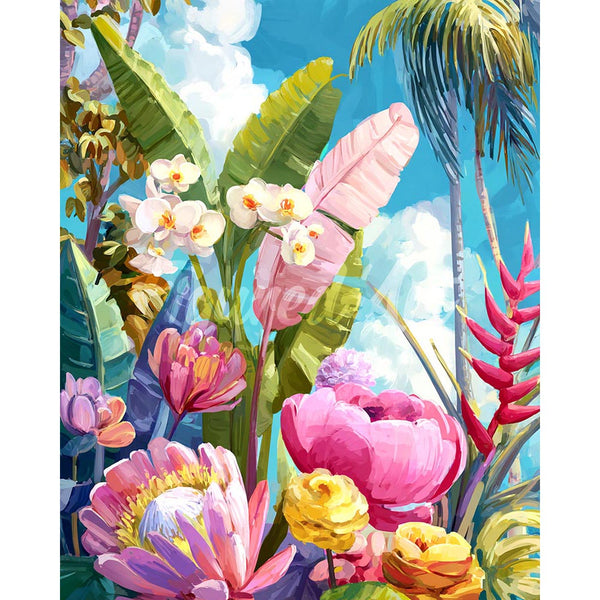 Diamond Painting - Colorful Tropical Garden