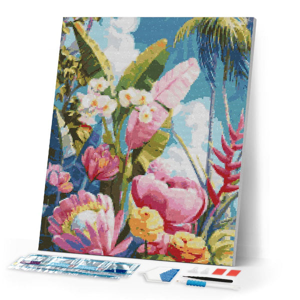 Diamond Painting - Colorful Tropical Garden