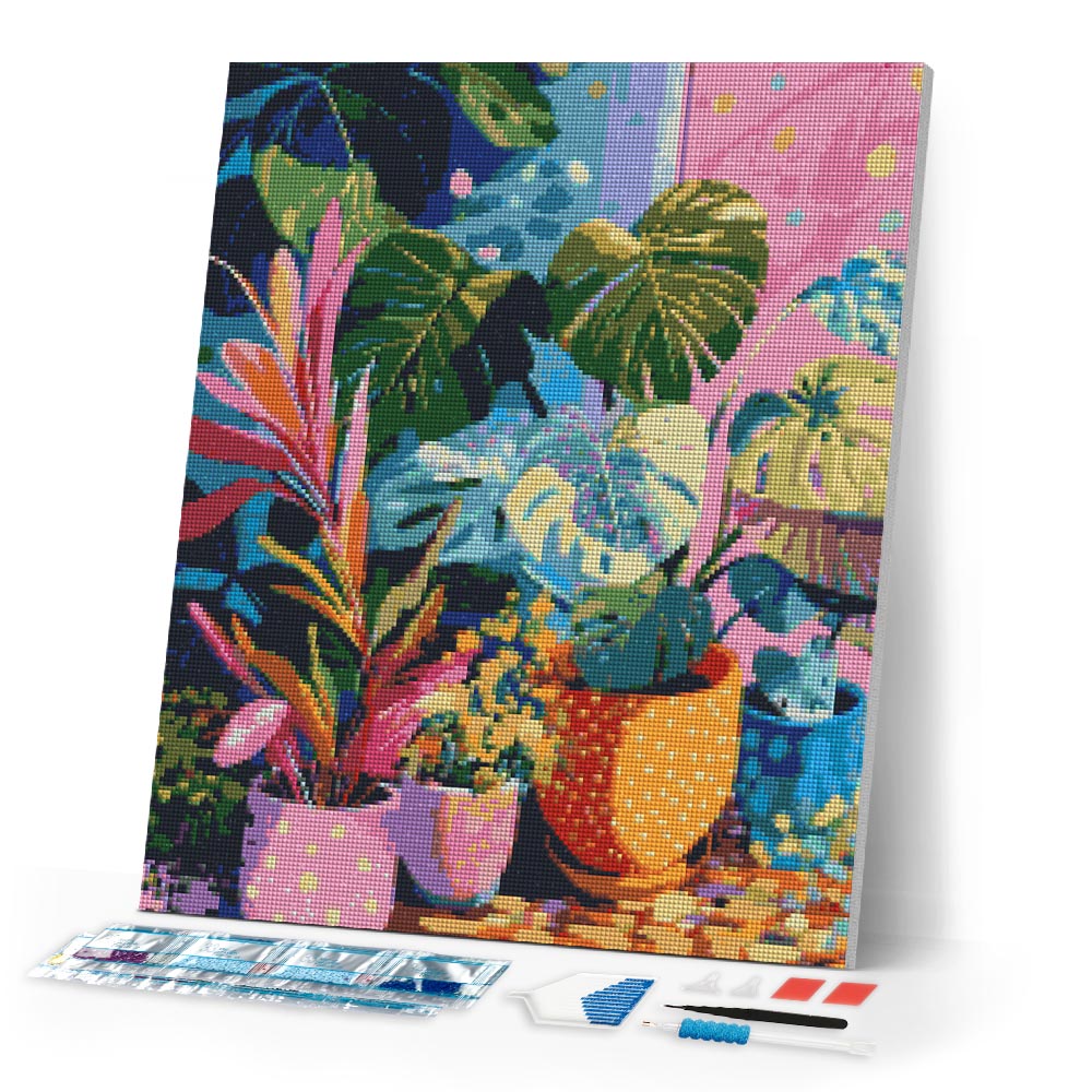 Diamond Painting - Indoor Plant Corner