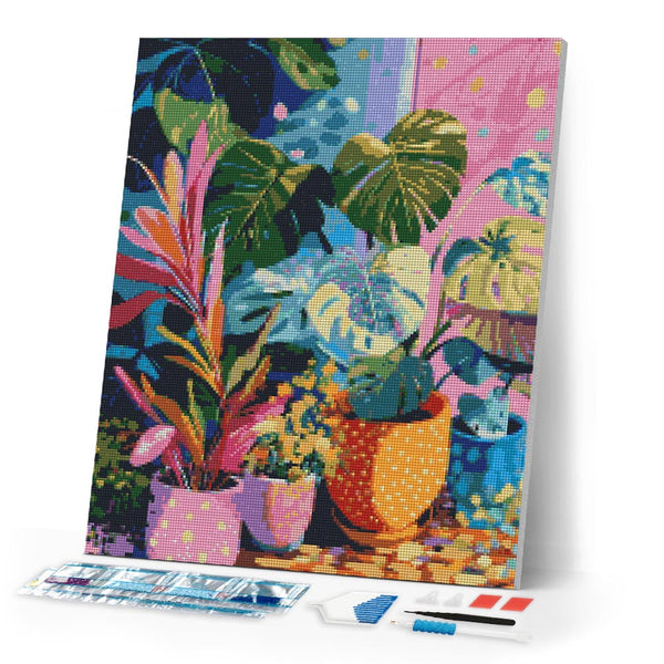Diamond Painting - Indoor Plant Corner