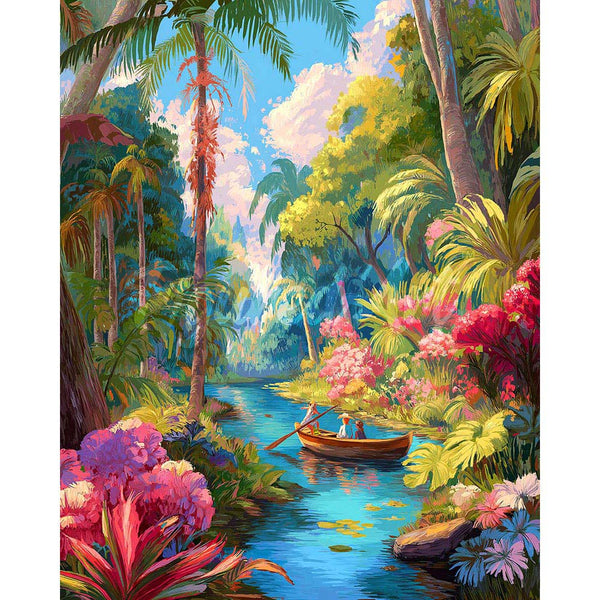 Diamond Painting - Tropical Boat Journey