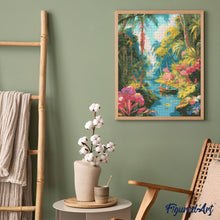 Load image into Gallery viewer, Diamond Painting - Tropical Boat Journey