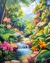 Load image into Gallery viewer, Diamond Painting - Tropical Waterfall
