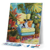 Diamond Painting - Plant Corner with Dog