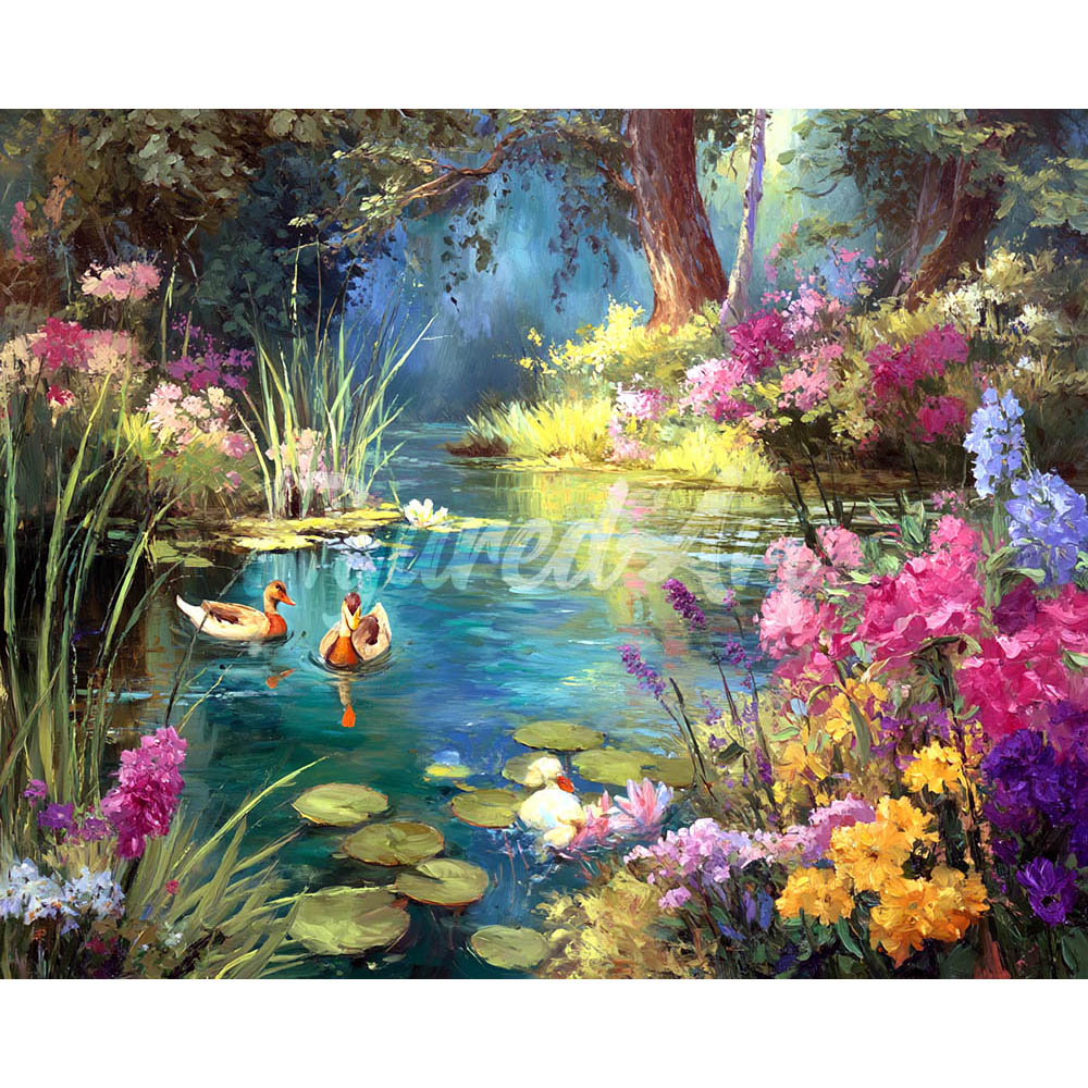 Diamond Painting - Floral Lake