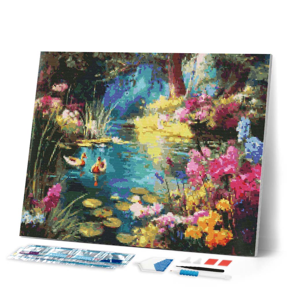 Diamond Painting - Floral Lake