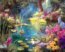 Load image into Gallery viewer, Diamond Painting - Floral Lake