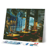 Diamond Painting - Rainy Day Cafe